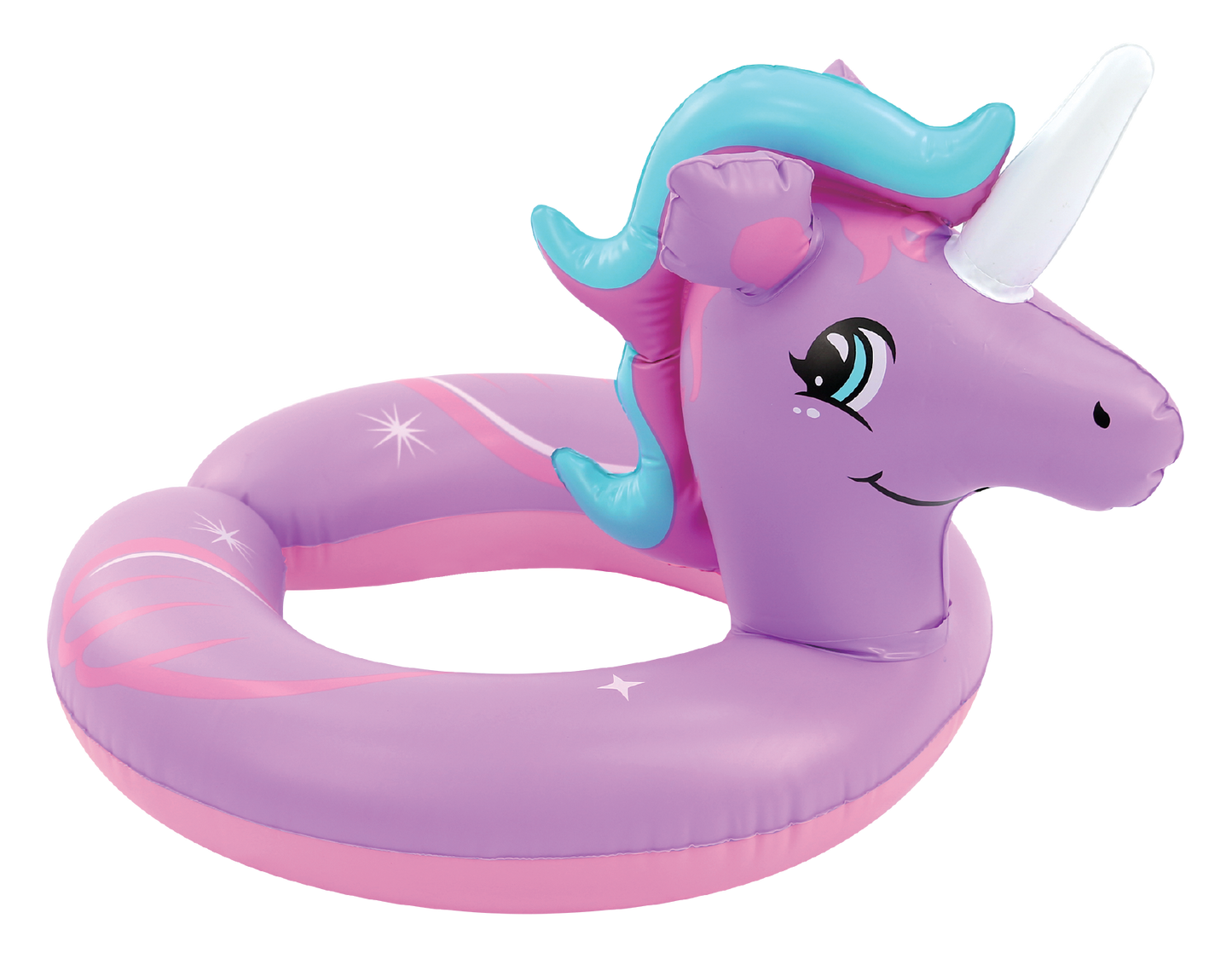 AirTime™ Inflatable Pink Unicorn Split Swim Ring 51cm - Ages 3+