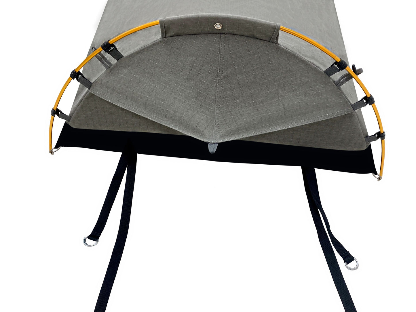 Wildtrak™ King Single Trakker Easy Setup Swag 420gsm Heavy Duty Ripstop Canvas, Ultra Fine Mesh, Aluminium Poles, High Density Foam Mattress, Weatherproof, Durable, Carry Bag with Handles 90x210cm