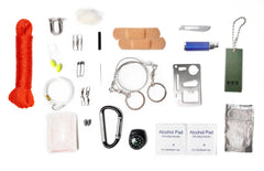 8 PIECE SURVIVAL KIT 12 IN 1