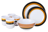 16 Piece BPA Free Melamine Camping Picnicking Dinner Set