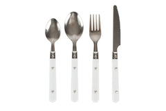 24 Piece Stainless Steel Cutlery Set with Mesh Bag