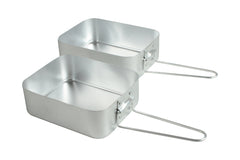 2 Piece Nesting Aluminium Mess Kit