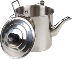 2800ml Stainless Steel Billy Teapot with Handle and Lid