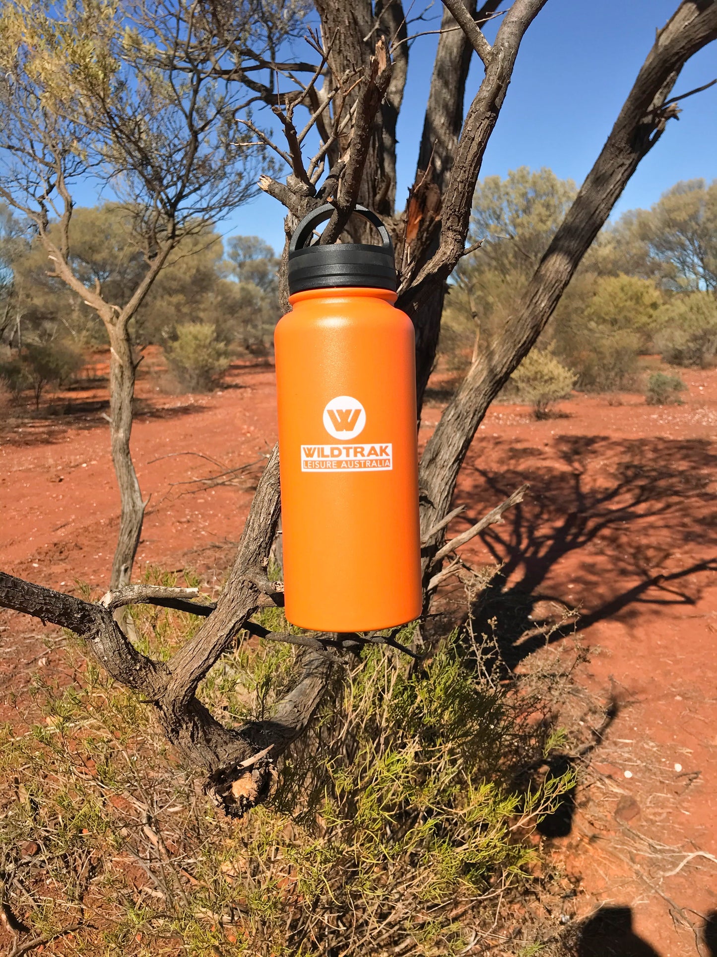 Wildtrak Explorer 1L Double Walled Insulated - Keep Drinks Hot or Cold for Hours - CITRUS ORANGE