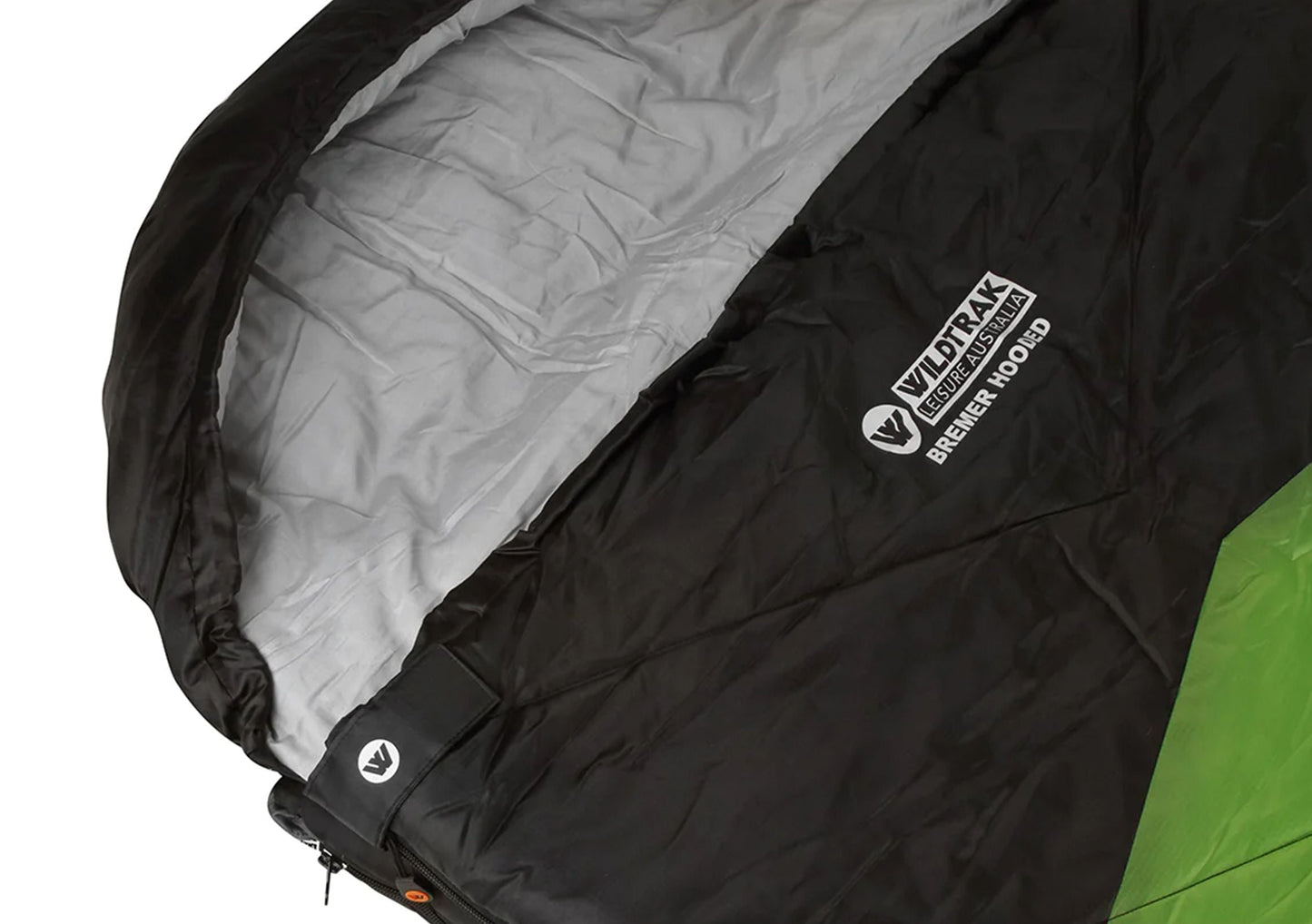 Wildtrak™ Bremer KIDS Youth Hooded Sleeping Bag, 0-5°C, Breathable Lining, Ripstop Fabric, Auto Lock Zips, Sewn-in Storage Pocket, Sewn-through Construction, Hanging Loop, Storage Bag, 65x170cm
