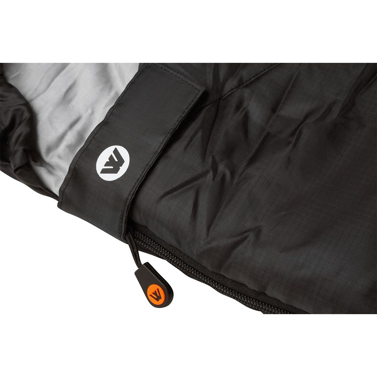 Wildtrak™ Bremer KIDS Youth Hooded Sleeping Bag, 0-5°C, Breathable Lining, Ripstop Fabric, Auto Lock Zips, Sewn-in Storage Pocket, Sewn-through Construction, Hanging Loop, Storage Bag, 65x170cm