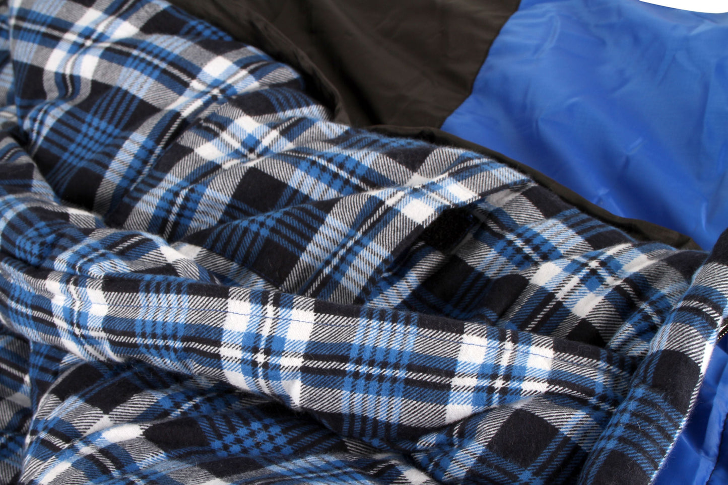 Wildtrak™ Kalgan Hooded Sleeping Bag, -2 to -7°C, Breathable Flannel Lining, Polyester Ripstop Outer, Auto Lock Zips, Sewn-in Storage Pocket, Hanging Loop, Storage Bag, 80x220cm
