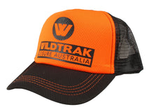 Wildtrak Adjustable Trucker Mesh Cap - Black or Orange