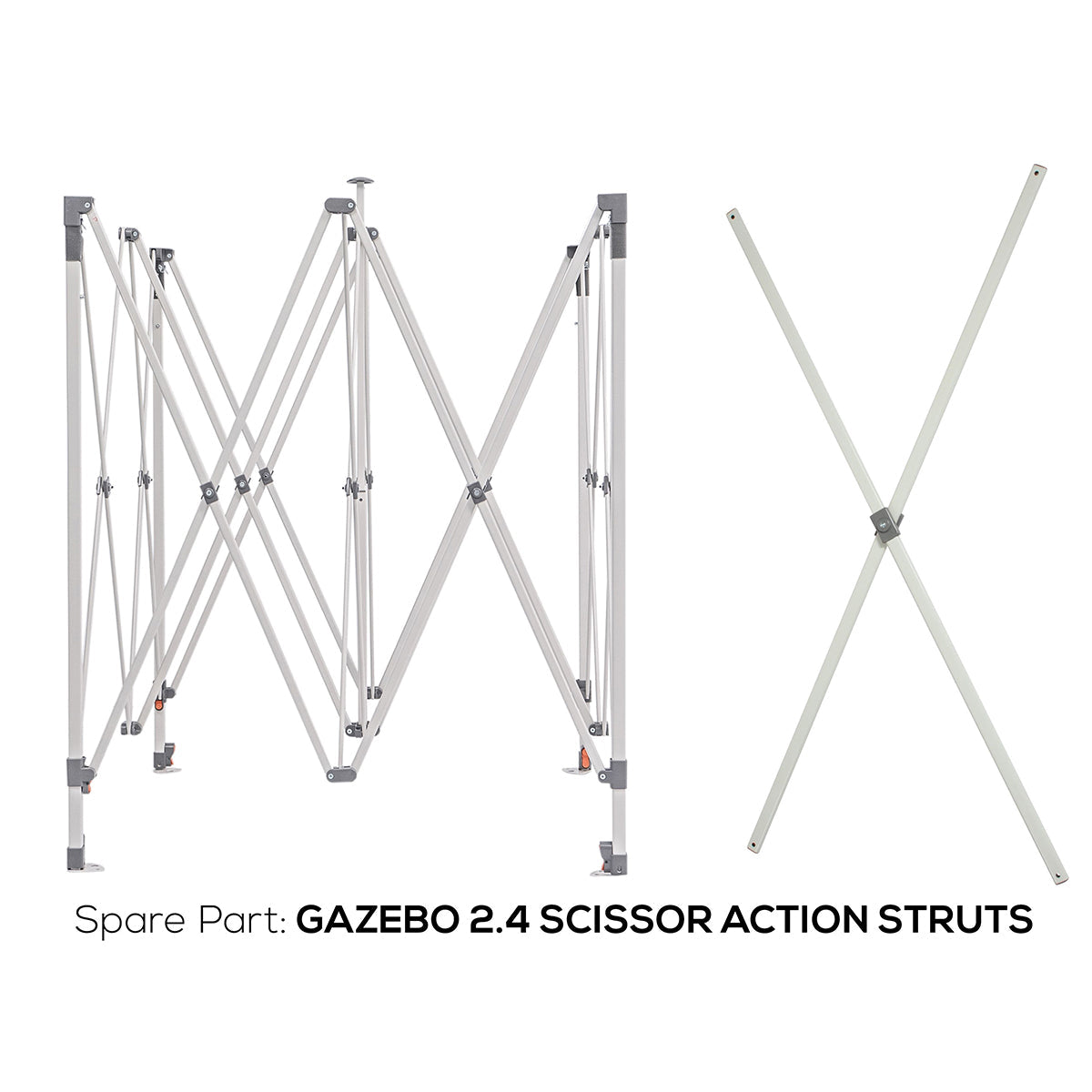 Wildtrak™ 2.4m Deluxe Gazebo Scissor Action Replacement Struts