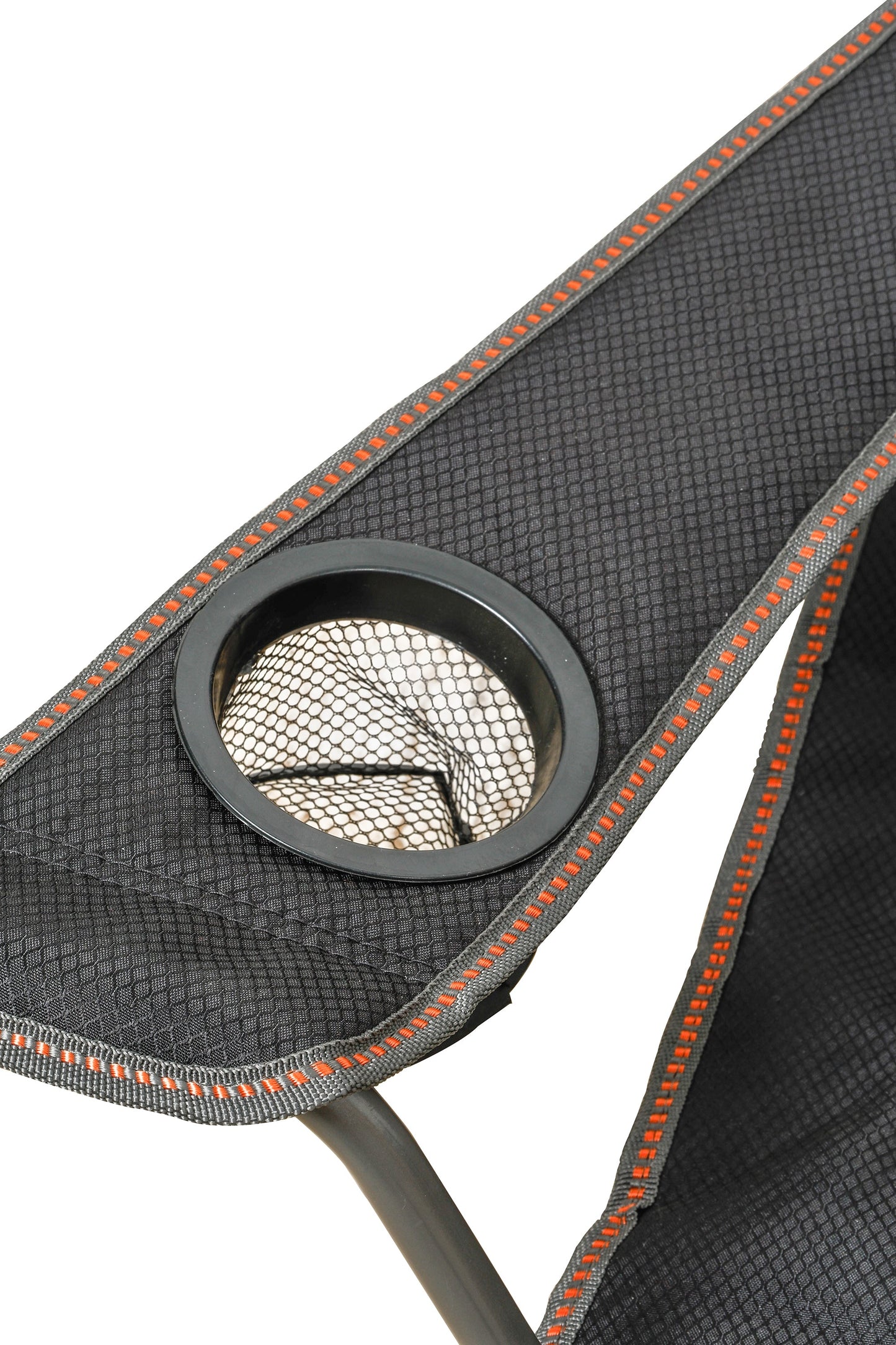 Wildtrak™ Valley Event Chair with Large Storage Pocket, Drink Holder, Cushioned Back, Adjustable Arm, High-Tensile Steel Frame, Weight Rated 120kg, Headrest Storage Pocket, Carry Bag with Shoulder Strap