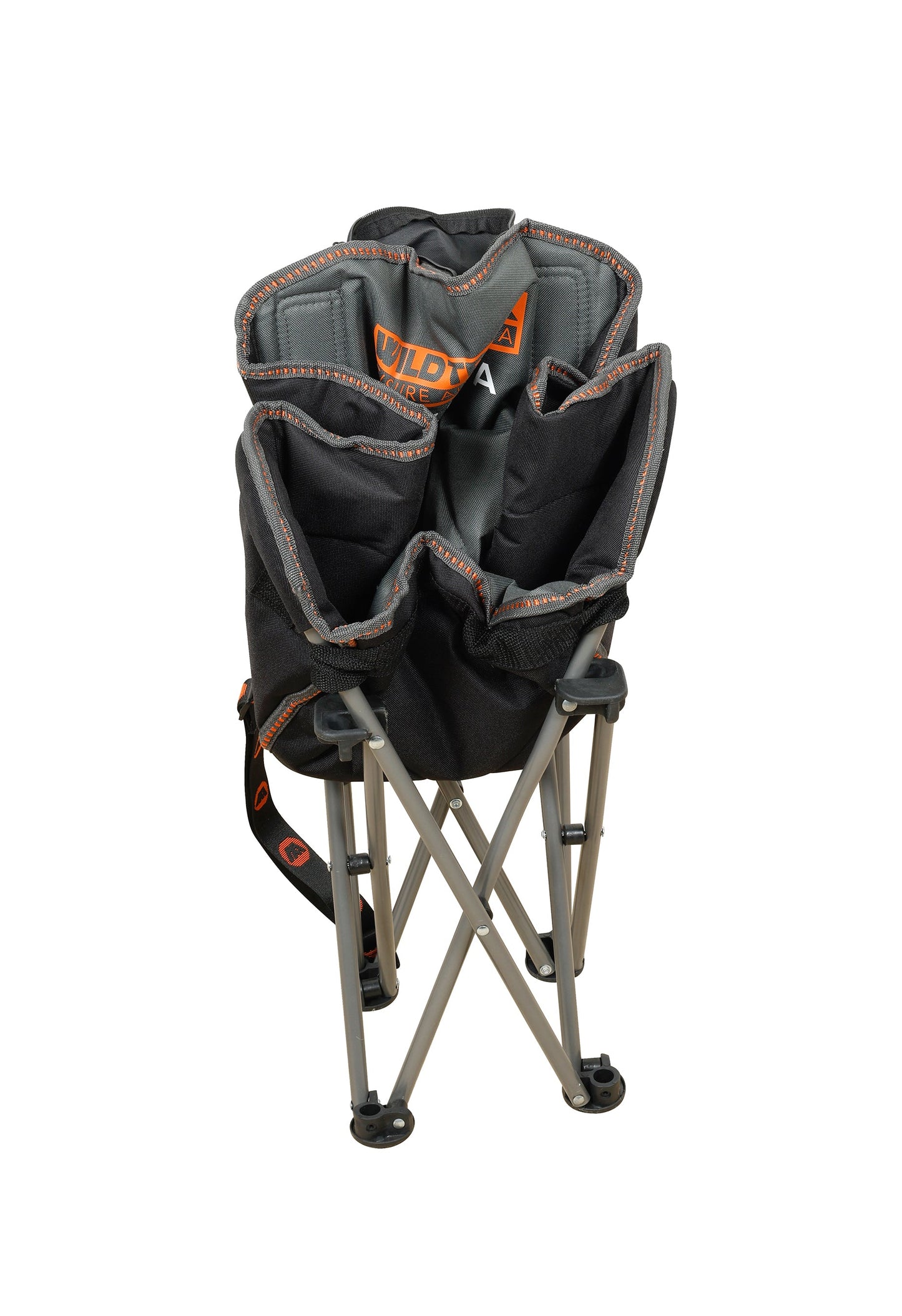 WILDTRAK™ KIDS Youth Extra Wide Sofa Camp Chair, Foldable, Cushioned, Easy Clean Fabric, Shoulder Strap, Weight Rated 102kg, Zippered Pocket for Bag Storage, Carry Bag with Shoulder Strap