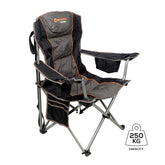Heavy-duty  camp chair with 250kg capacity - Wildtrak Leisure Australia