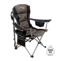 Heavy-duty  camp chair with 250kg capacity - Wildtrak Leisure Australia