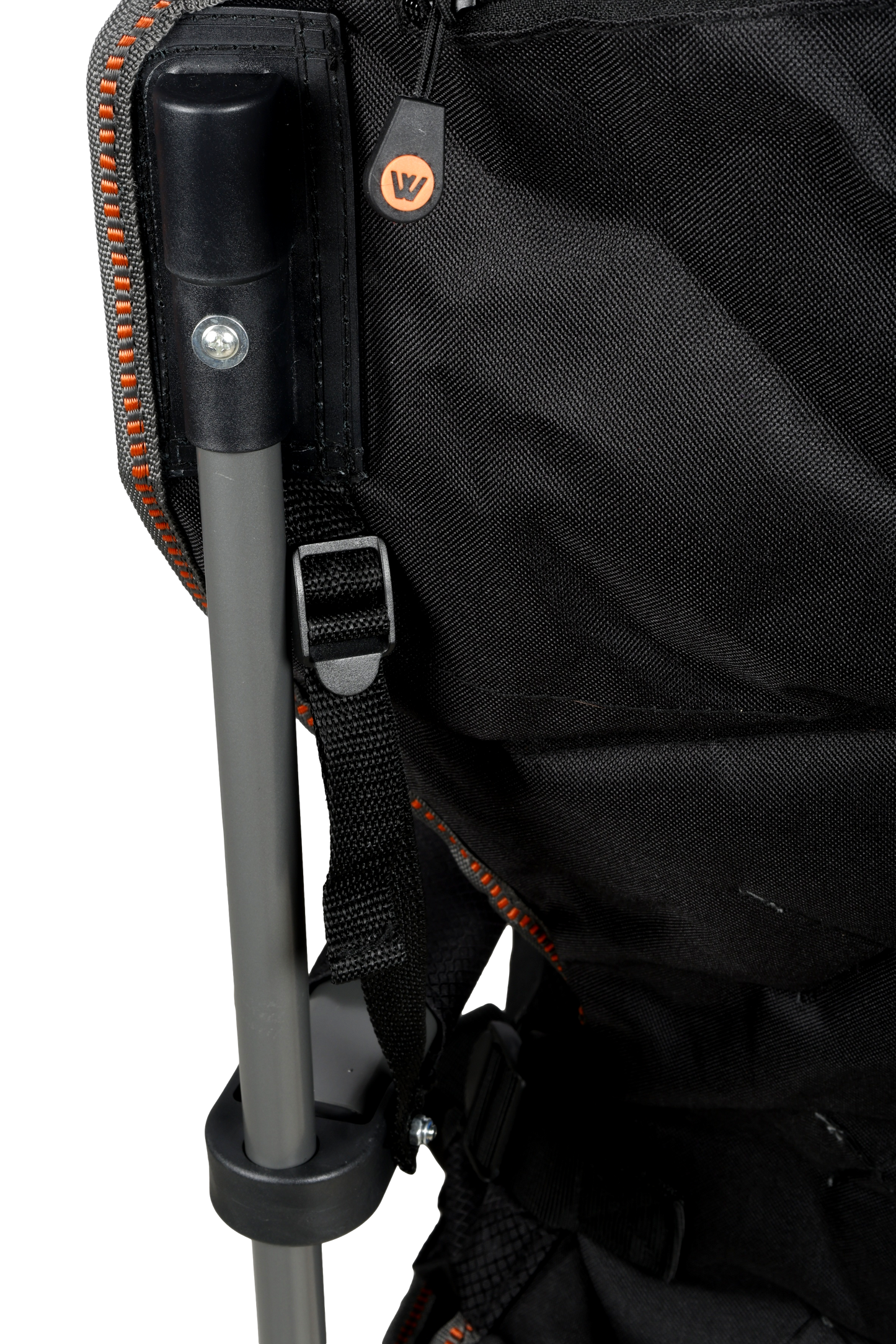 WILDTRAK™ Deluxe Nannup Foldable Camp Chair, Cushioned Seat & Back Rest, Wine Glass Holder, Media Storage Pocket, Adjustable Lumbar Support, Zippered Storage Pocket for Carry Bag with Shoulder Strap, Weight Rated 200kg Camping and Events