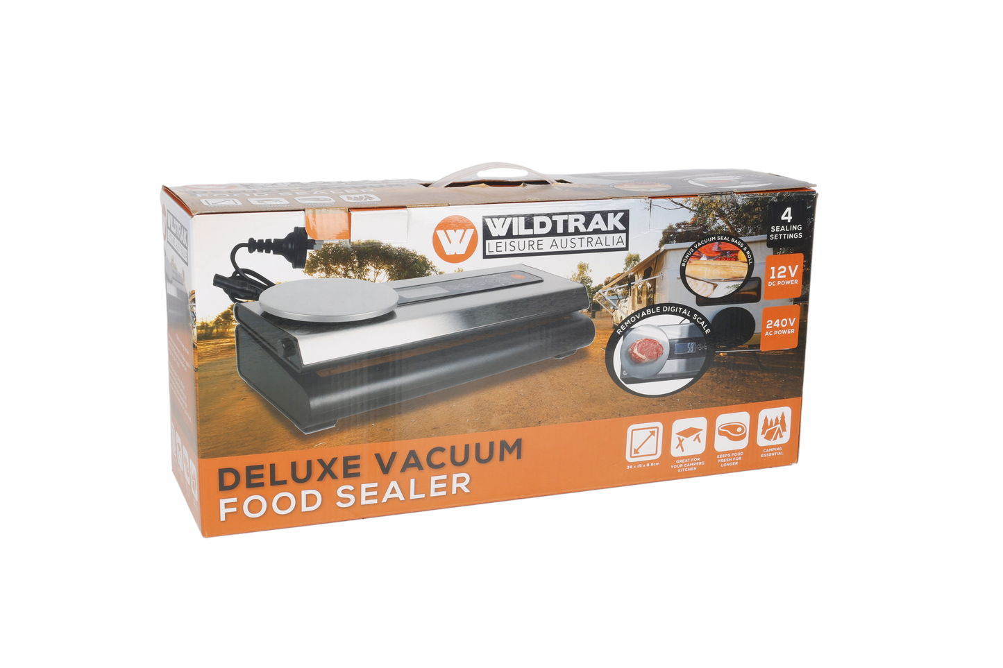 DELUXE 12V/240V VACUUM SEALER WITH REMOVABLE SCALE