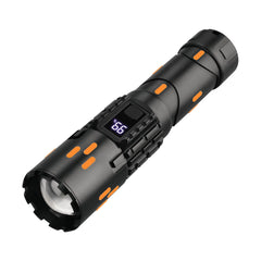 Wildtrak™ Flashlight, Rechargeable, 5 Light Modes, Built-in Powerbank with USB-C Charge Lead, Glow in the Dark, Water & Dust Resistant includes Carry Bag