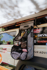 Wildtrak™ 12 Compartment Caravan Car Camping Hanging Organiser with Fully Zipped Flap