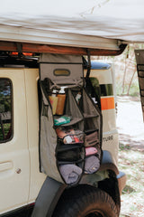 Wildtrak™ 12 Compartment Caravan Car Camping Hanging Organiser with Fully Zipped Flap