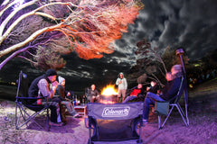 Coleman™ Deluxe Event Chair with Mesh Back, Padded Arms, Steel Frame, Drink Holder & Carry Bag with Strap