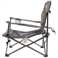 Coleman™ Deluxe Event Chair with Mesh Back, Padded Arms, Steel Frame, Drink Holder & Carry Bag with Strap