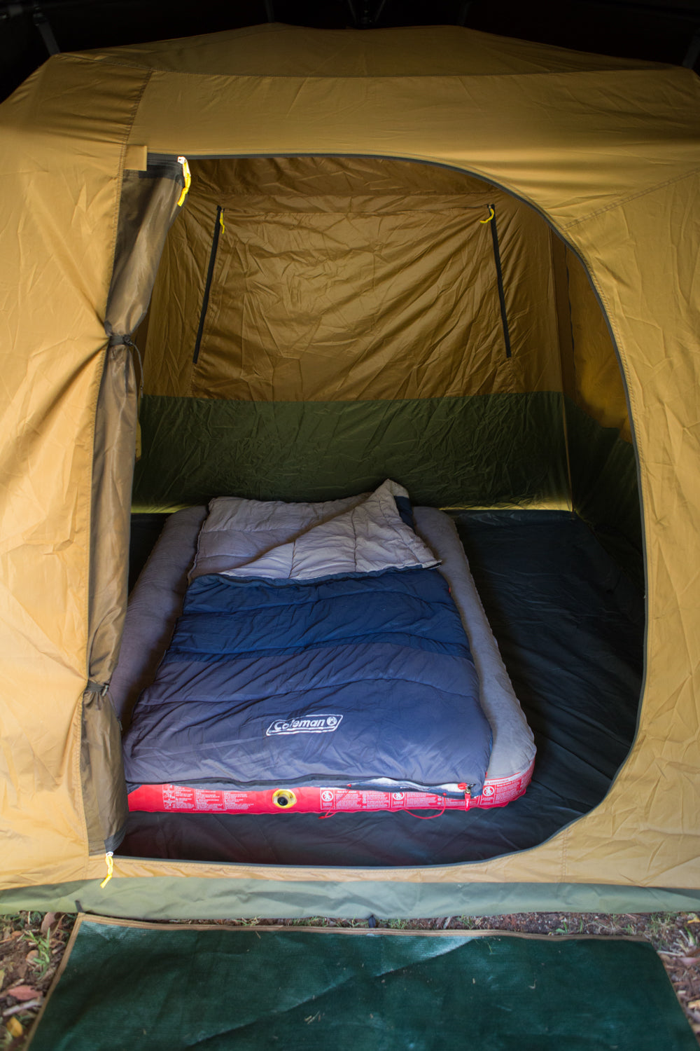 Coleman™ Northstar Series Instant Up 6 Person Tent, Rip Stop Fabric, 2 Minute Setup, Darkroom Technology, Weathertec™ System, Integrated Strip Light