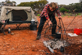Wildtrak™ Heavy Duty 9mm Steel Camp Oven Tripod with Adjustable Chain 90cm