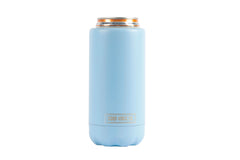 Good Vibes™ Insulated Double Wall Stainless Steel Skinny Bottle Can Cooler - Bay Blue