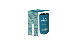 Good Vibes™ Insulated Double Wall Stainless Steel Skinny Bottle Can Cooler - Peacock Blue