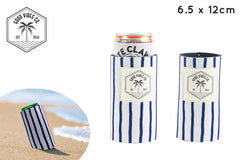 CAN COOLER SKINNY 6.5X12CM MEDITERRANEAN INDIGO