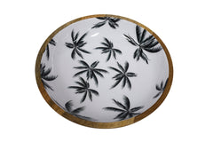 Good Vibes™ Mango Wood and Enamel Salad Bowl 31cm - Havana