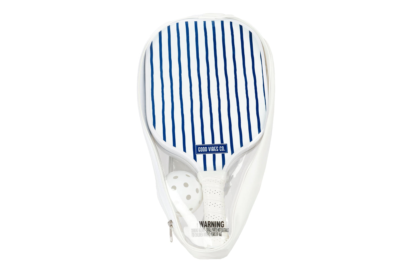 Good Vibes™ 4pc Carbon Fibre Pickleball Outdoor Game Set with Carry Bag - Mediterranean