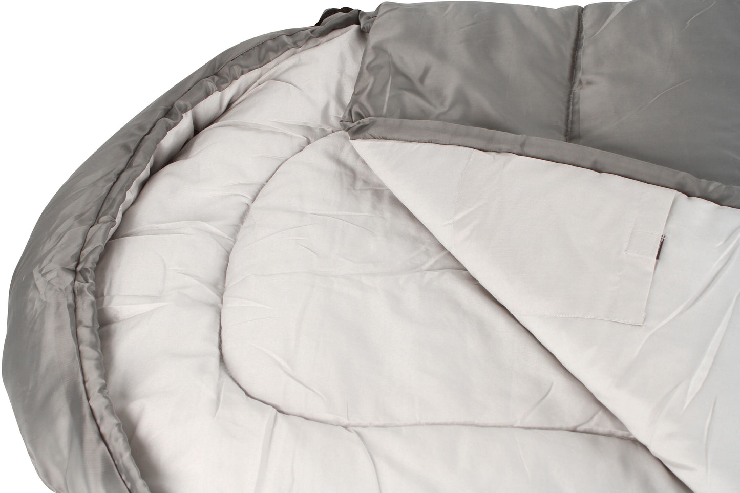 Wildtrak™ Gibb Hooded Sleeping Bag, 10-15°C, Breathable Lining, Auto Locking Zip, Sewn-through Construction, Sewn in Pocket, Hanging Loop (70 x 215cm)