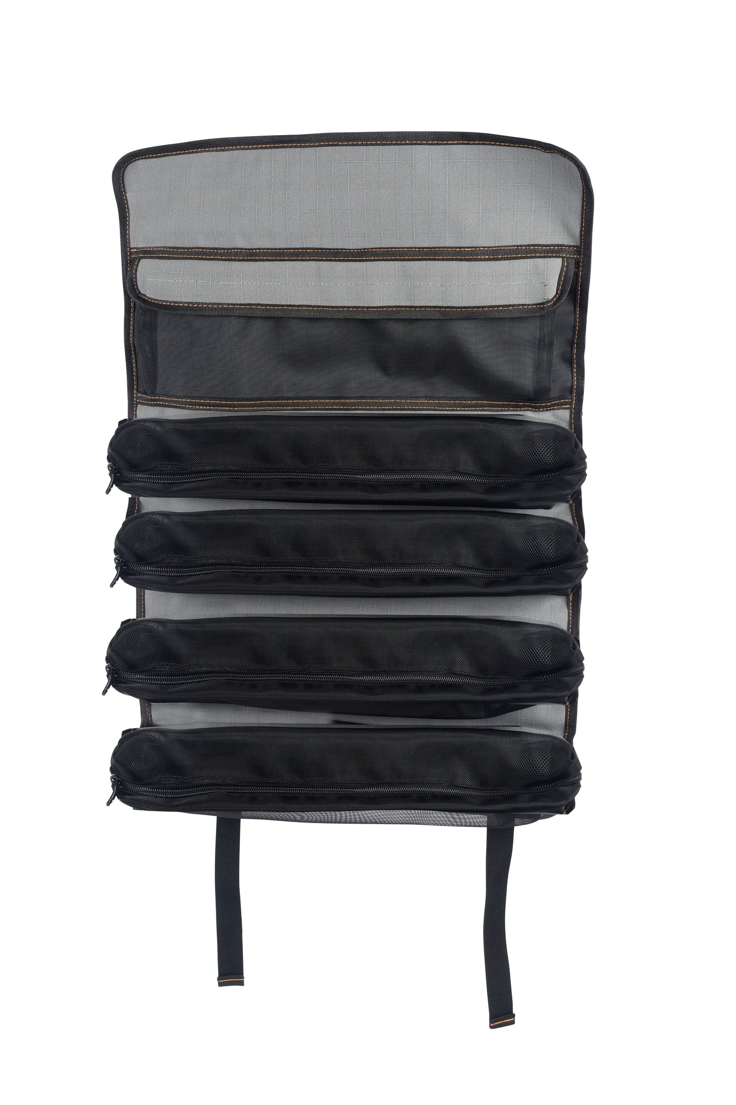 Wildtrak™ Large Hangable Camping Storage Organiser Utility Roll for Toiletries, Kitchen Utensils, Tools & More - 400gsm Ripstop Canvas (60x40cm)