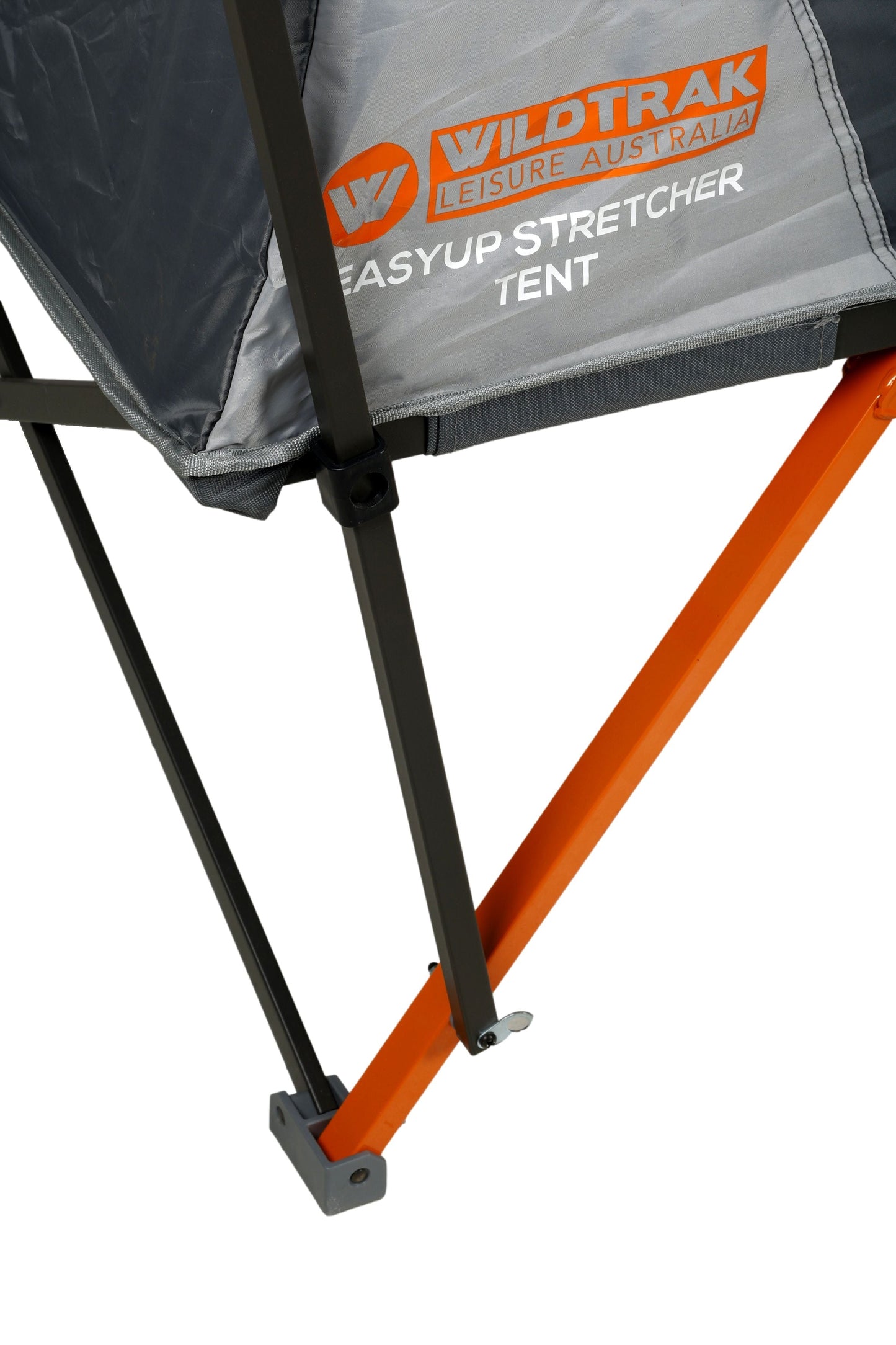 Wildtrak™ Easy Up Single Stretcher Tent, Powder Coated Steel Frame, Ultra-fine Mesh, Internal pockets, Ripstop Waterproof Fly, Heavy Duty Carry Bag with Handles (200x80x145cm)