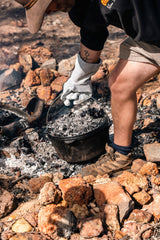 Wildtrak™ 4.5 Quart Heavy Duty Pre-Seasoned Round Cast Iron Camp Oven with Lip and Handle