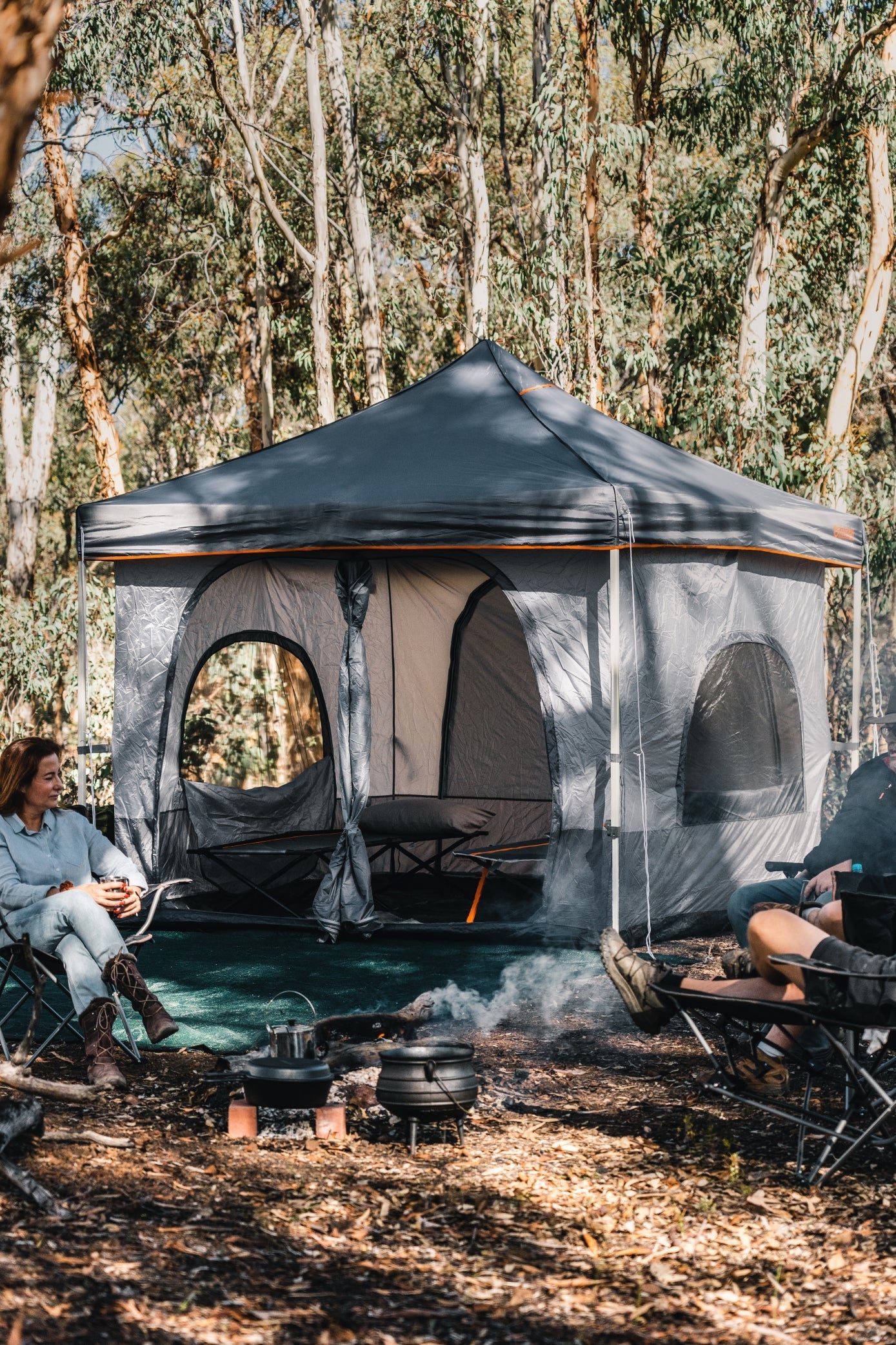 Wildtrak™ 3m Gazebo Inner Tent, Waterproof, Large Double D Zippered Doors, Pegs and Carry Bag - UNIVERSAL FITS MOST GAZEBOS
