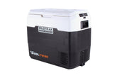 Wildtrak™ Coolite 50L Portable Fridge/Freezer, Simple Control Buttons, LED Lights, Fast Freezing, USB Charging, Quality Compressor, Low Noise, 4 Cup Blow Mould Top, 12/240V Power Leads,  Built-in Tie Down Points, Heavy Duty Transit Bag