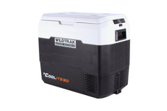 Wildtrak™ Coolite 50L Portable Fridge/Freezer, Simple Control Buttons, LED Lights, Fast Freezing, USB Charging, Quality Compressor, Low Noise, 4 Cup Blow Mould Top, 12/240V Power Leads,  Built-in Tie Down Points, Heavy Duty Transit Bag