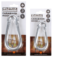 Carabiner Clips - 3 Assorted Sizes 8x80mm, 9x90mm, 12x140mm