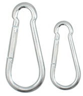Carabiner Clips - 3 Assorted Sizes 8x80mm, 9x90mm, 12x140mm