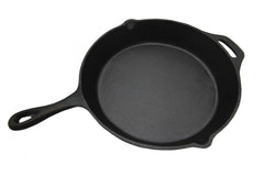 Wildtrak™ Pre-Seasoned Cast Iron Skillet with Pour Spout and Handles 31cm