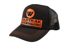 Wildtrak Adjustable Trucker Mesh Cap - Black or Orange
