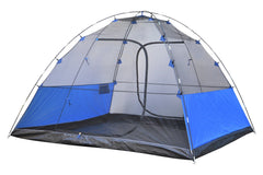 Wildtrak™ Tanami Series II 6V Dome Tent with Front Vestibule, Easy Assemble, XL Windows, Heavy Duty Floor, Shock Corded Fibreglass & Steel Poles, Ultrafine Mesh, J Hook Connections, Waterproof Fly, Carry Bag with Handles 280x305cm