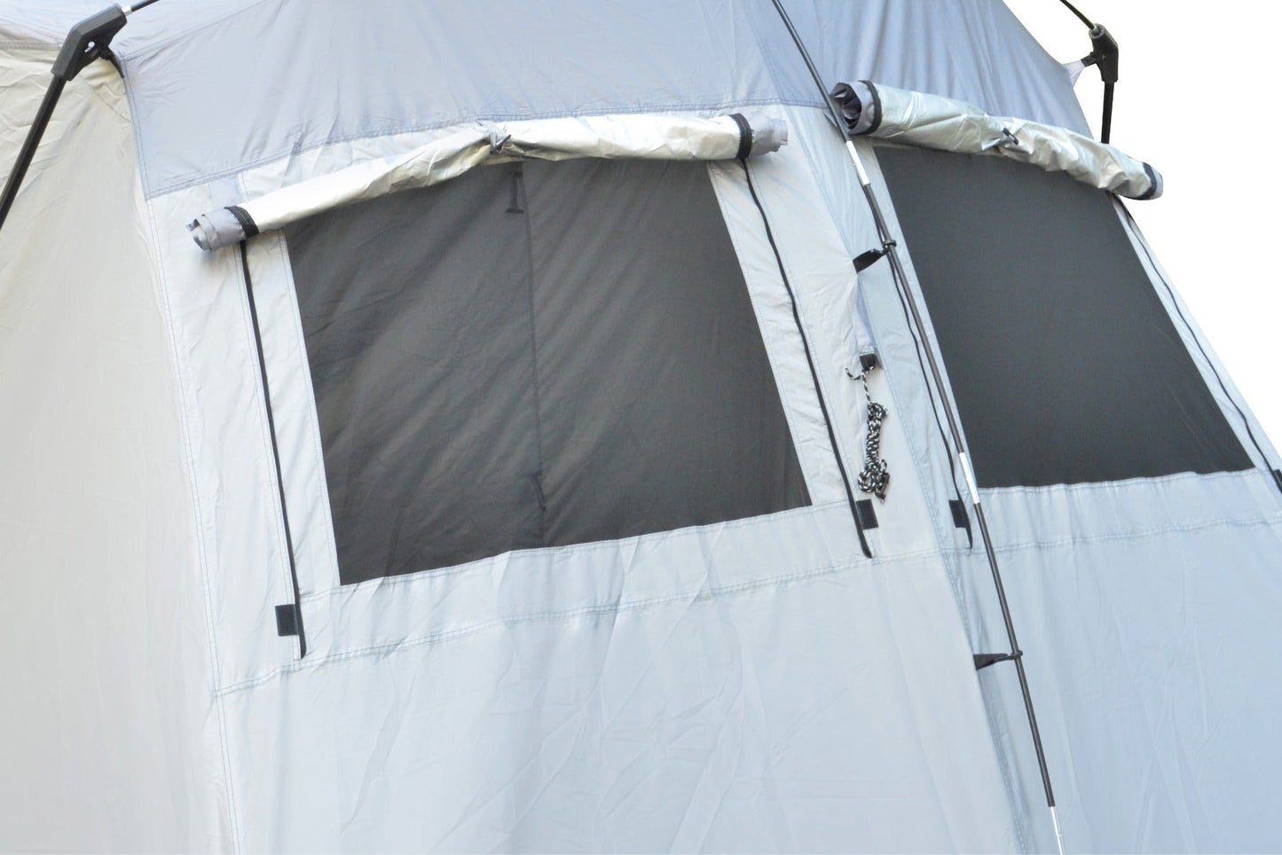Wildtrak™ 3m Gazebo Side Tent, Waterproof, Mesh Windows, Pegs and Carry Bag - UNIVERSAL FITS MOST GAZEBOS