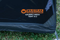 Wildtrak™ 3m Gazebo Ultra Fine Mesh Inner Tent, Large Double D Zippered Doors, Insect Protection Playroom with Pegs and Carry Bag - UNIVERSAL FITS MOST 3M GAZEBOS