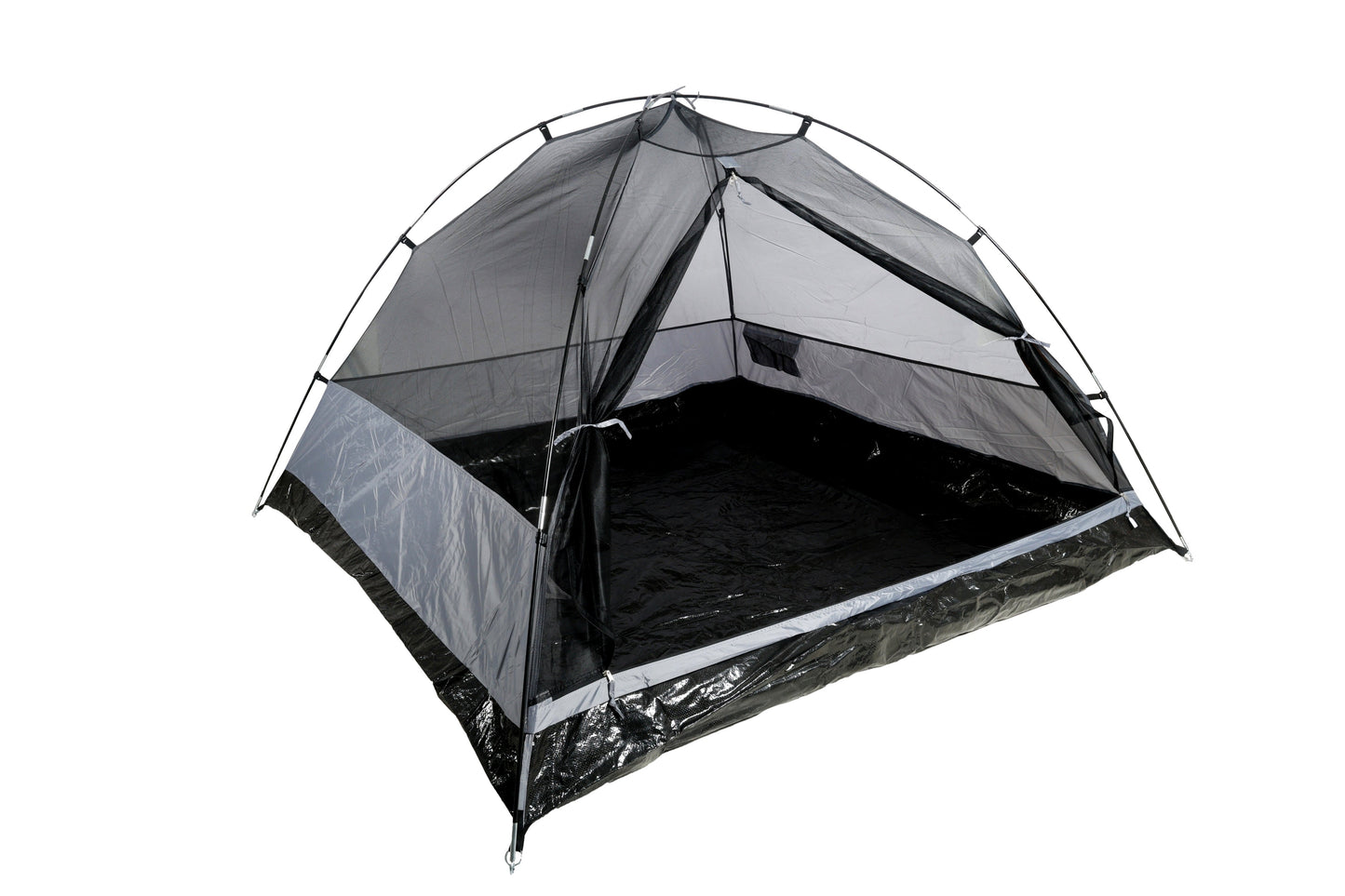 Wildtrak™ Tanami Series II 3P Dome Tent, Easy 1 Person Assemble, Heavy Duty Floor, Shock Corded Fibreglass & Steel Poles, Ultrafine Mesh, J Hook Connections, Airlite Vents, Silver Coated Waterproof Fly, Carry Bag with Handles