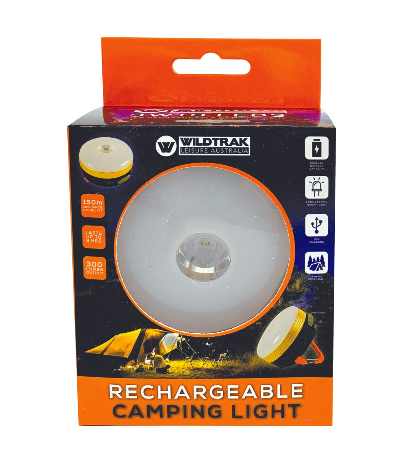 Wildtrak™ Rechargeable Base 70 Multi Function Camp Light