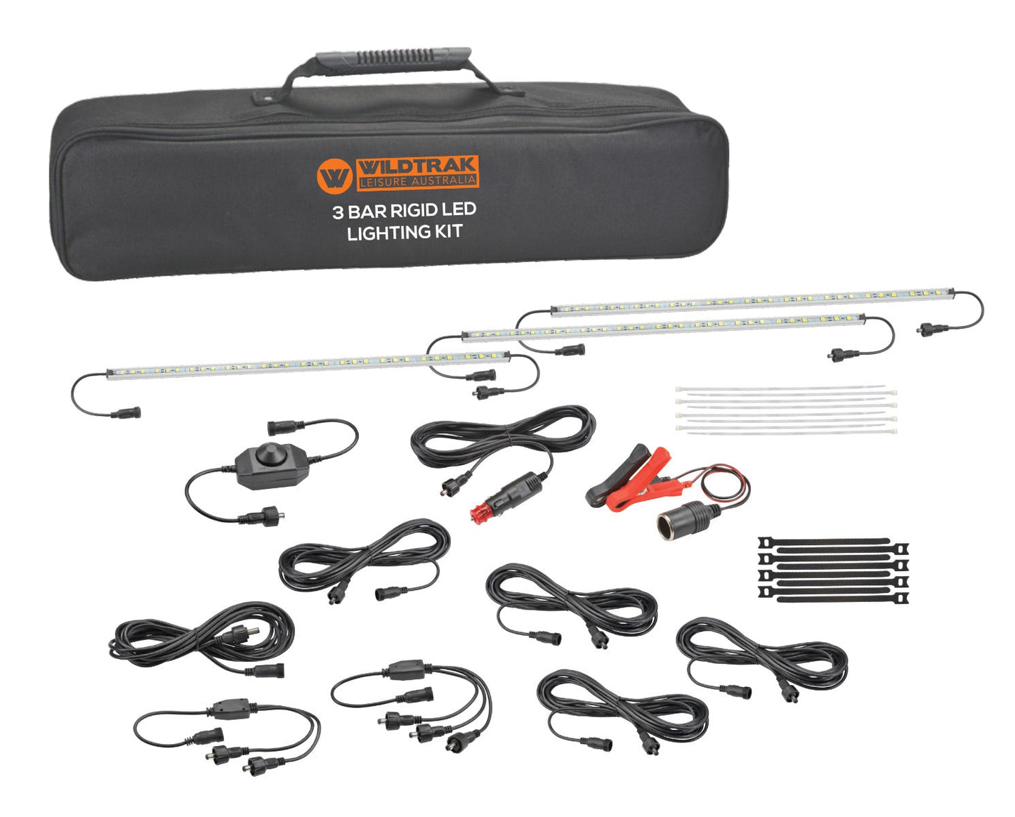 Wildtrak™ Luminte 300, 3x Rigid Bar LED Waterproof Lighting Kit with Carry Bag
