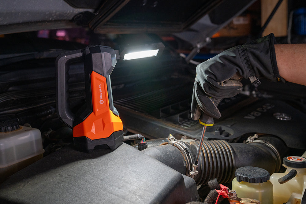 Wildtrak™ Spotlight, Rechargeable, 9 Light Modes, Flexi COB LED Light, Built-in Power Bank with USB-C Lead, Shockproof and Water Resistant