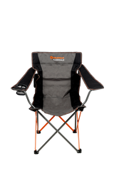 WILDTRAK™ Karridale Foldable Camp Chair, High-Tensile Steel Frame, Drink Holder, Weight Rated 135kg, Carry Bag with Shoulder Strap